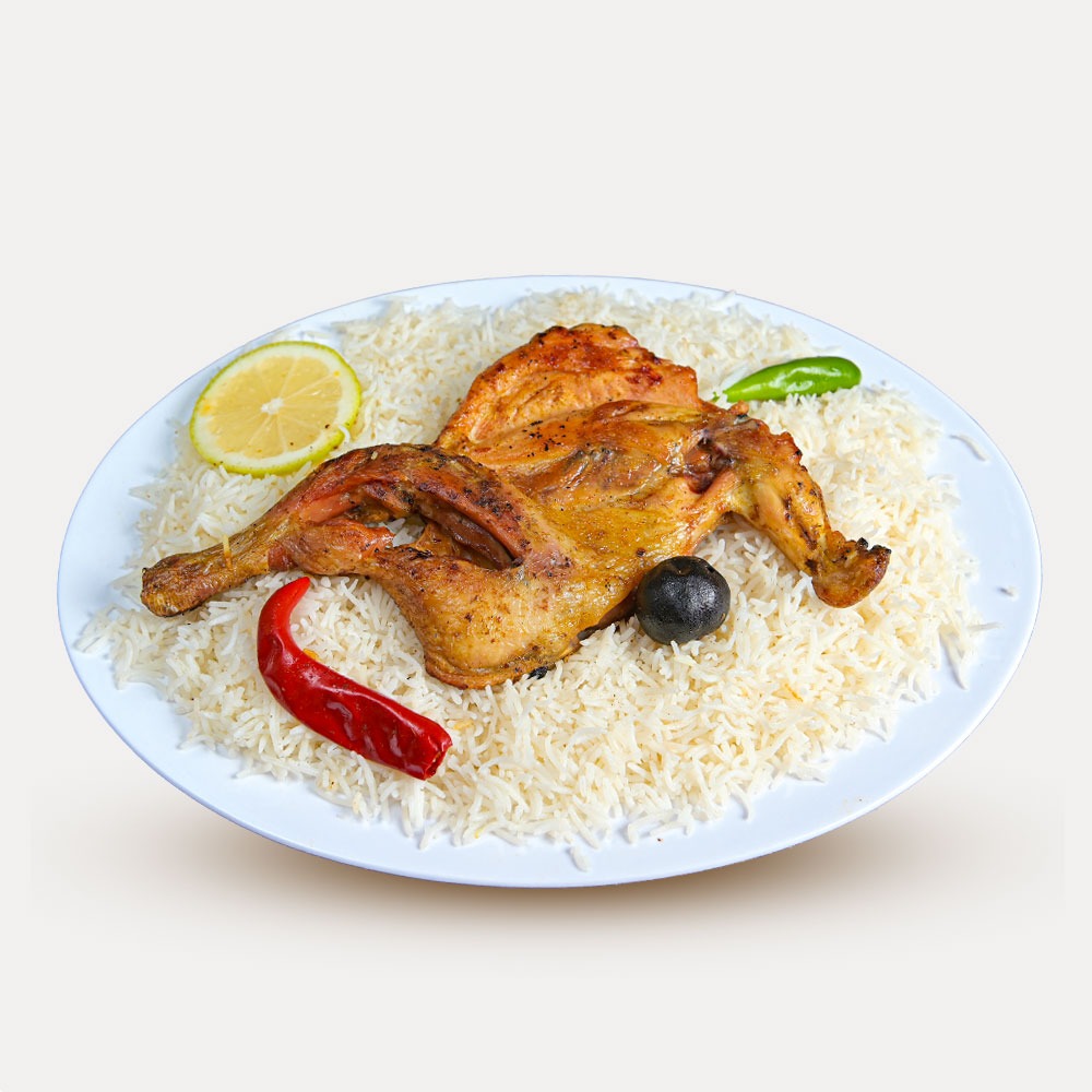 نصف مظبي رز شعبي مثلوثة
